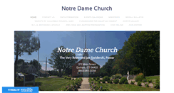 Desktop Screenshot of churchofnotredame.org